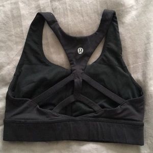 Size 2 Lululemon sports bra with unique back